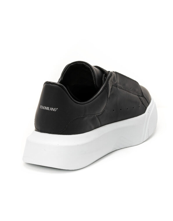 andrika dermatina sneakers black chunky sole code 2317-4 fenomilano