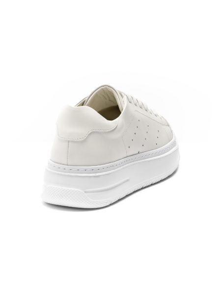 andrika dermatina sneakers total white rubber sole code 3099 fenomilano