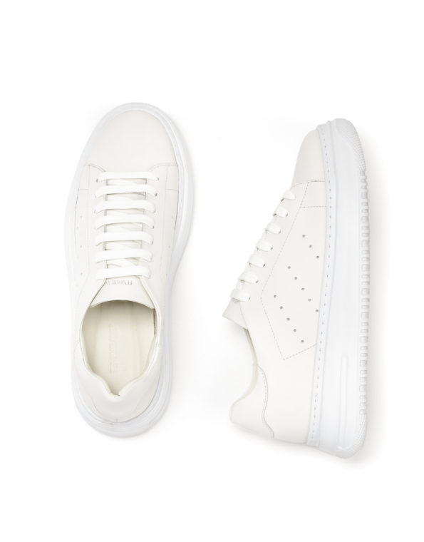 andrika dermatina sneakers total white rubber sole code 3099 fenomilano