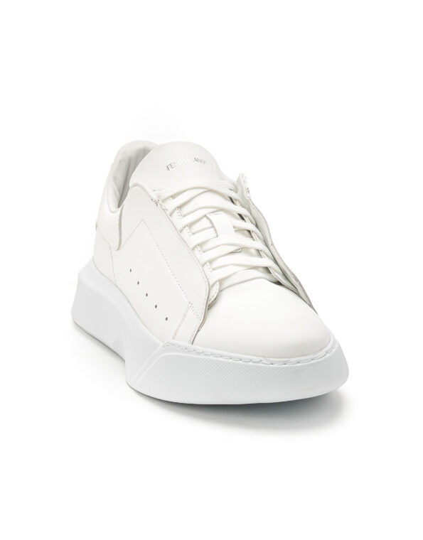 andrika dermatina sneakers total white chunky sole code 2317-4 fenomilano