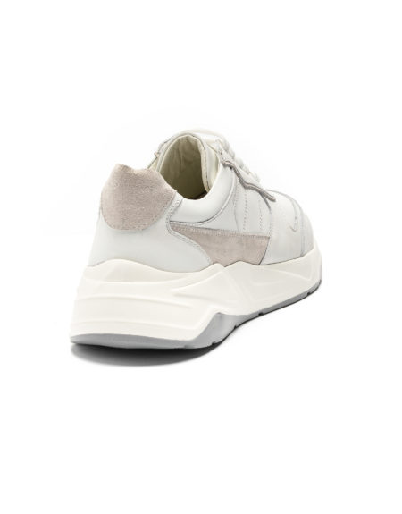 mens leather sneakers white ice code 2330 fenomilano