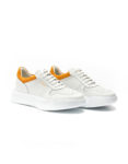 mens-leather-shoes-sneakers-white-orange-chunky-sole-2404-ss24-fenomilano