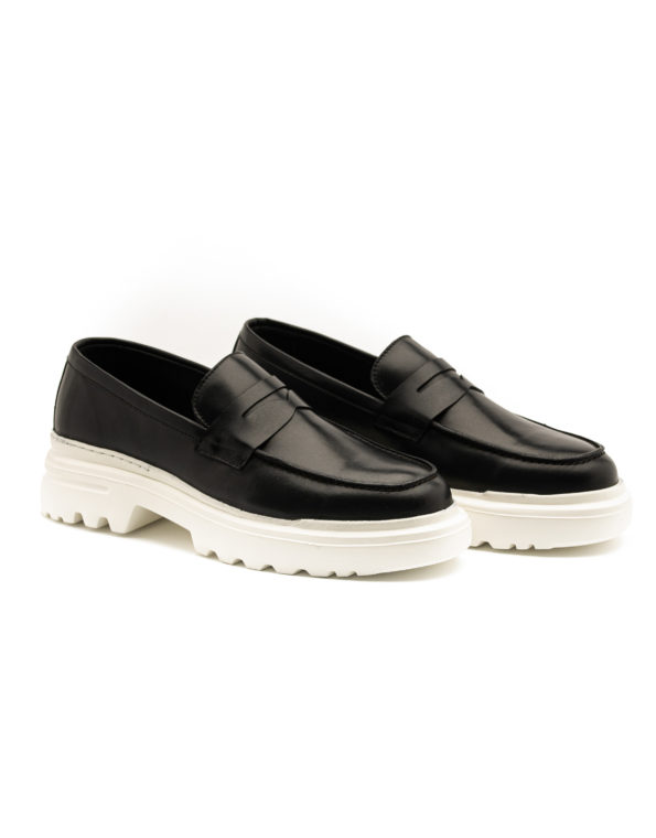 andrika dermatina loafers summer shoes black code 2405 fenomilano