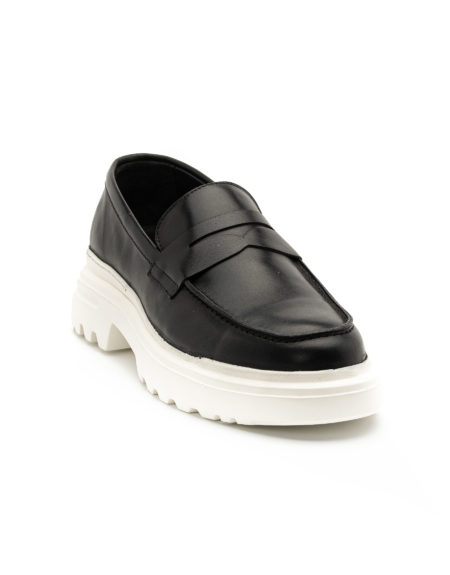 andrika dermatina loafers summer shoes black code 2405 fenomilano