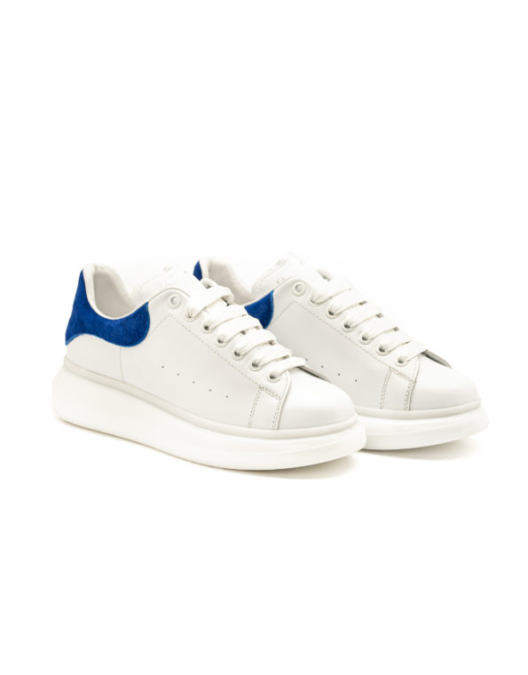 andrika summer dermatina sneakers white blue print code 2301 fenomilano