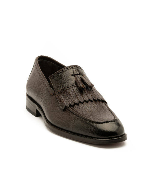 andrika klassika cheiropoiita dermatina papoutsia loafers brown kl2419 fenomilano