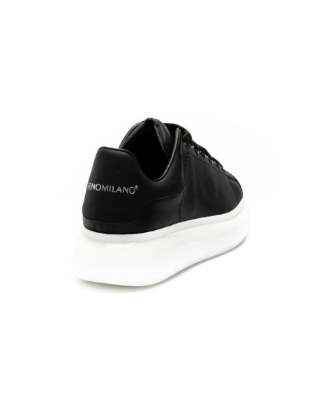 andrika dermatina sneakers black white rubber sole code 2301 fenomilano