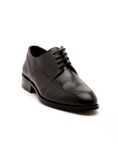 mens classic handcrafted leather lace-up total black shoes kl2413 fenomilano
