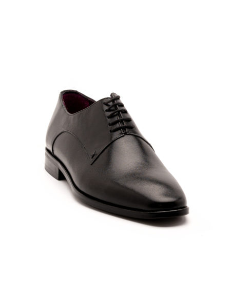 mens classic handcrafted leather lace-up shoes black kl2409 fenomilano