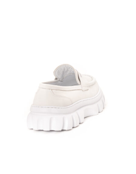 andrika dermatina total white loafers wild sola code 428 fenomilano