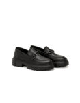 andrika-dermatina-loafers-total-black-buckle-3075-fenomilano-aw25