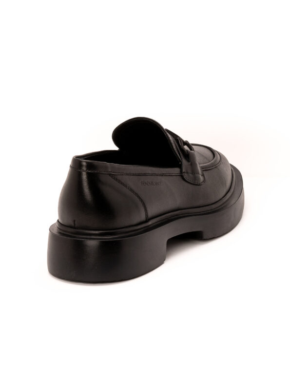 andrika dermatina total black loafers buckle code 3075 fenomilano