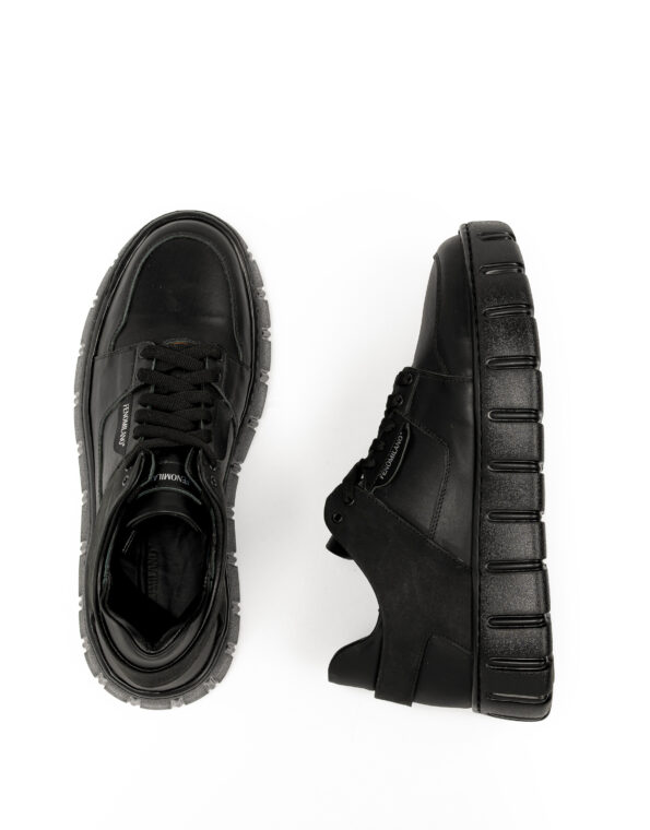 andrika dermatina sneakers nubuck total black code 2325 fenomilano