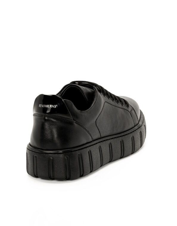 andrika dermatina sneakers total black vinyl 108-24 fenomilano