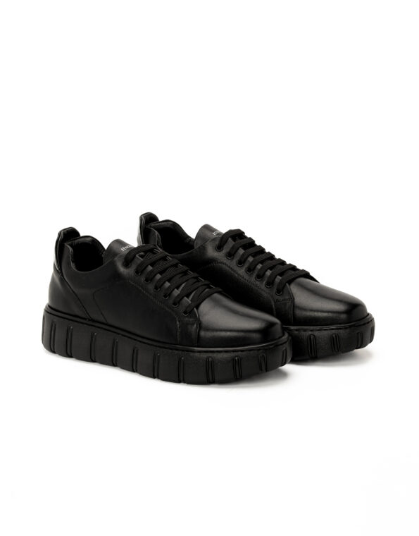 andrika dermatina sneakers total black vinyl 108-24 fenomilano