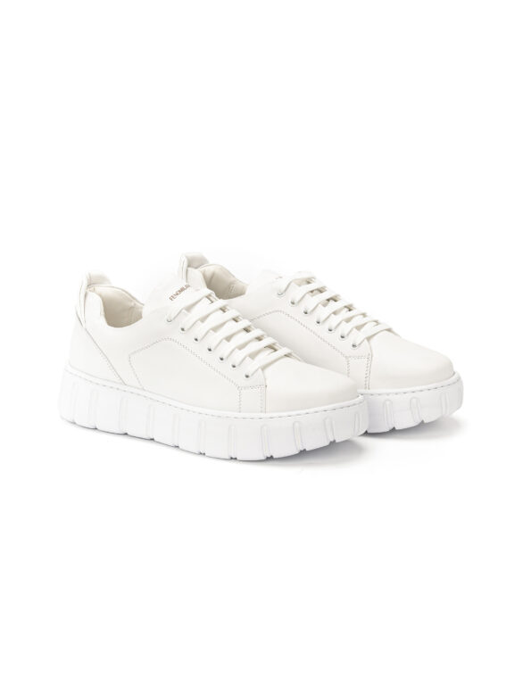 andrika dermatina sneakers total white vinyl 108-24 fenomilano