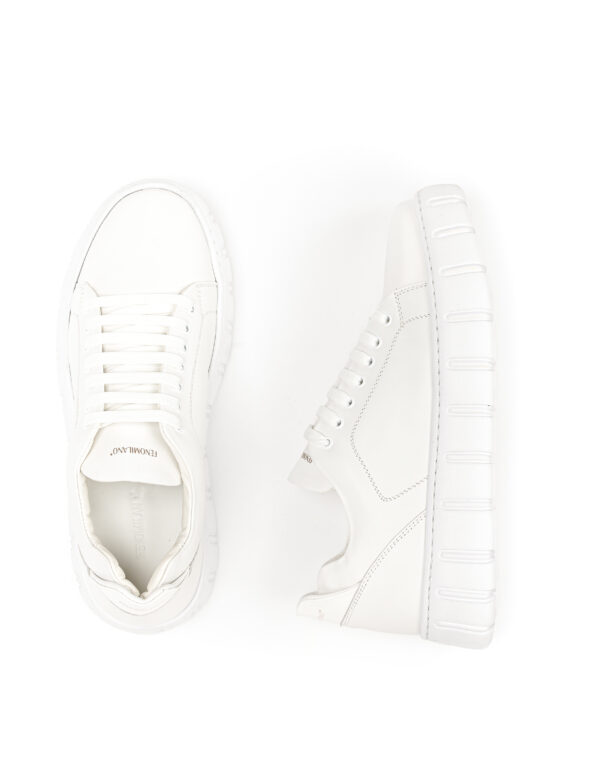 andrika dermatina sneakers total white vinyl 108-24 fenomilano