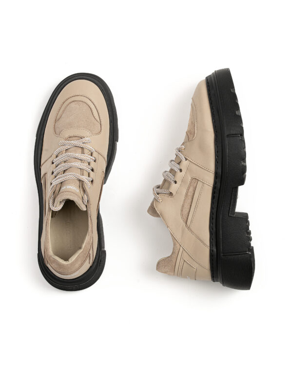 andrika dermatina sneakers half nubuck beige code 2425 fenomilano