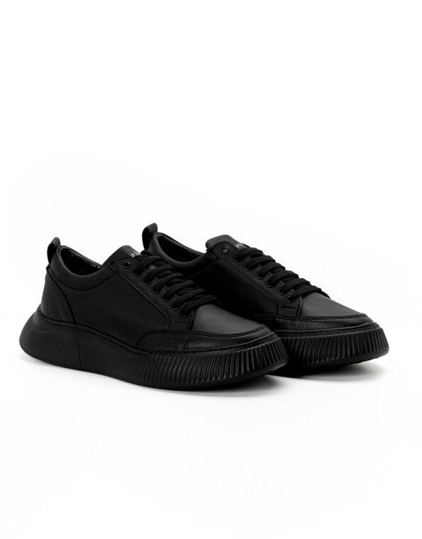 Mario Baldini eco leather shoes total black