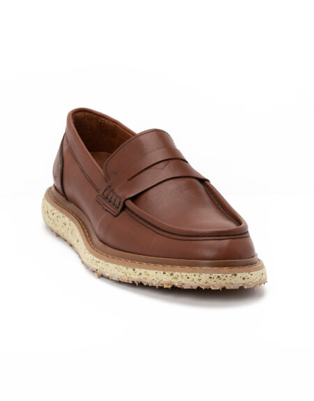 andrika dermatina loafer hard taba beige sola cork recycled 1005-25 fenomilano