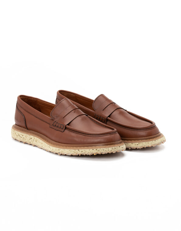 andrika dermatina loafer hard taba beige sola cork recycled 1005-25 fenomilano
