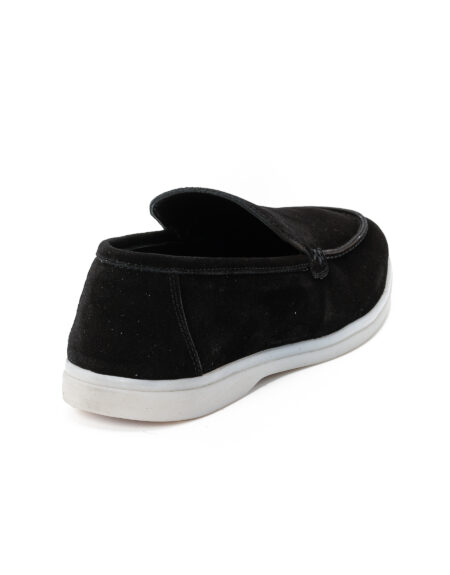 andrika suede loafers xamili sola black sis02 fenomilano