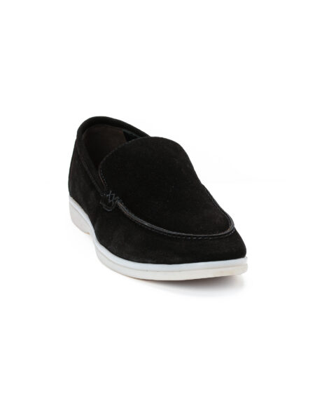 andrika suede loafers xamili sola black sis02 fenomilano