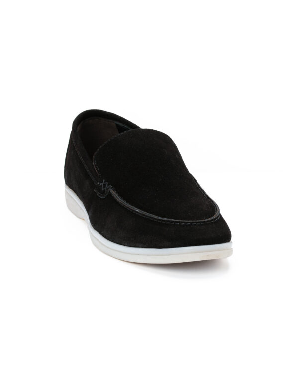andrika suede loafers xamili sola black sis02 fenomilano