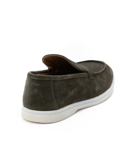 andrika suede loafers xamili sola khaki sis02 fenomilano
