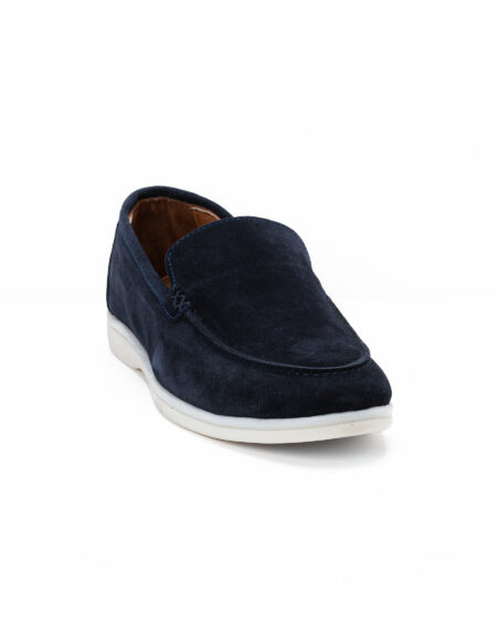 andrika suede loafers xamili sola navy sis02 fenomilano