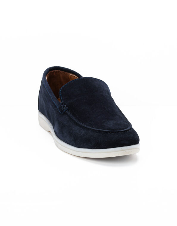andrika suede loafers xamili sola navy sis02 fenomilano