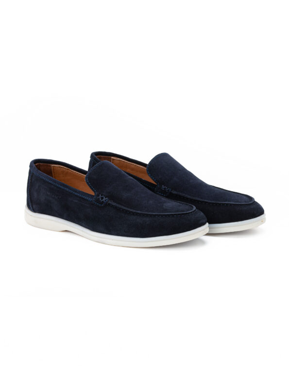 andrika suede loafers xamili sola navy sis02 fenomilano