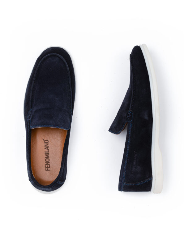 andrika suede loafers xamili sola navy sis02 fenomilano