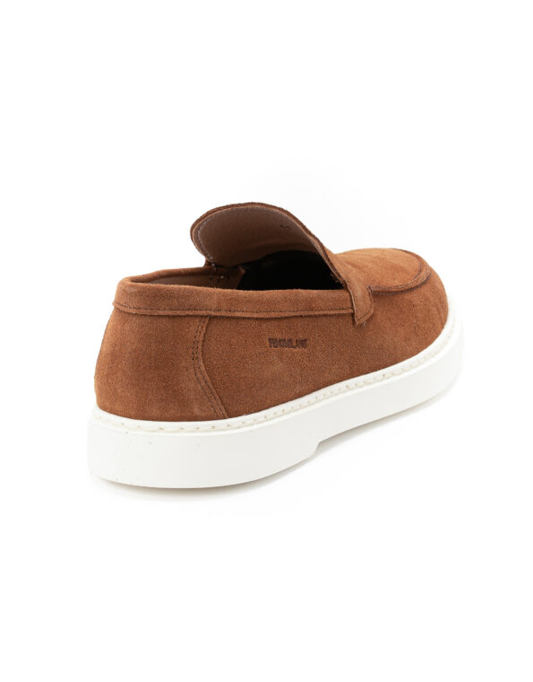 andrika dermatina suede loafers taba white sole 4701 fenomilano