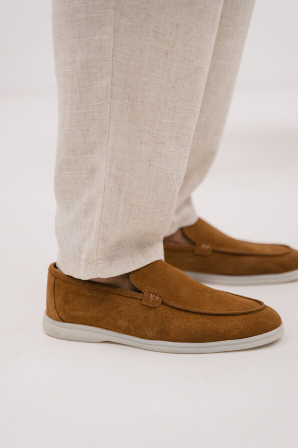 andrika suede loafers xamili sola taba sis02 fenomilano