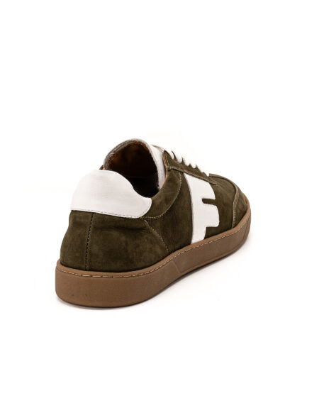 andrika dermatina low top khaki sneakers crepe beige sola fenomilano