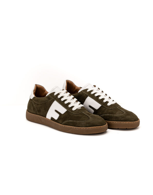 andrika dermatina low top khaki sneakers crepe beige sola fenomilano