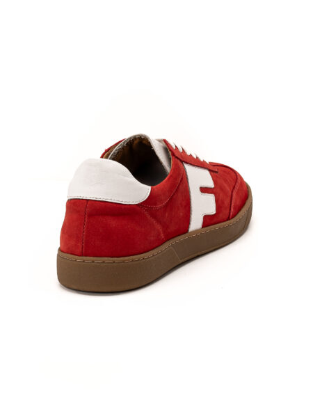 andrika dermatina low top red sneakers crepe beige sola fenomilano