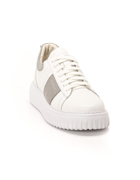 andrika dermatina dipata sneakers white light grey stripes sola fenomilano