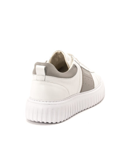 andrika dermatina dipata sneakers white light grey stripes sola fenomilano