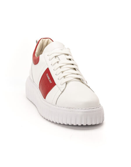 andrika dermatina dipata sneakers white red stripes sola fenomilano
