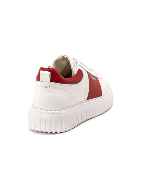 andrika dermatina dipata sneakers white red stripes sola fenomilano