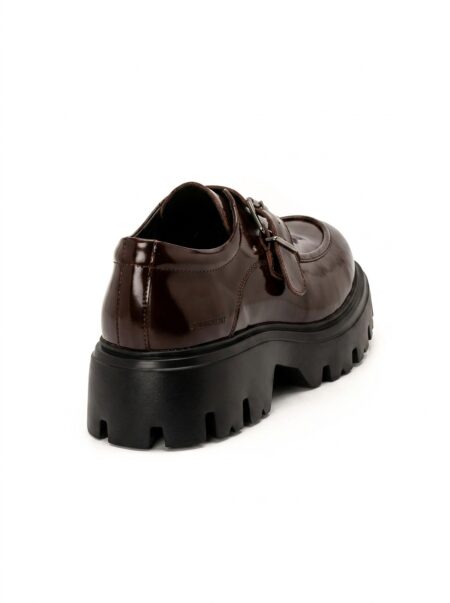 andrika dermatina buckle derby shoes dark brown 2539 fenomilano