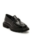 Ανδρικά Δερμάτινα Spazzolato Loafers Total Black (3075 Black) 1 andrika-dermatina-loafers-total-black-buckle-spacciolato 3075-fenomilano (1)