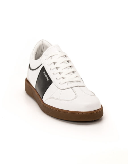 andrika dermatina low top white black sneakers crepe beige sola fenomilano
