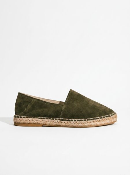 adrikes suede dermatines espadrilles haki 2601 fenomilano