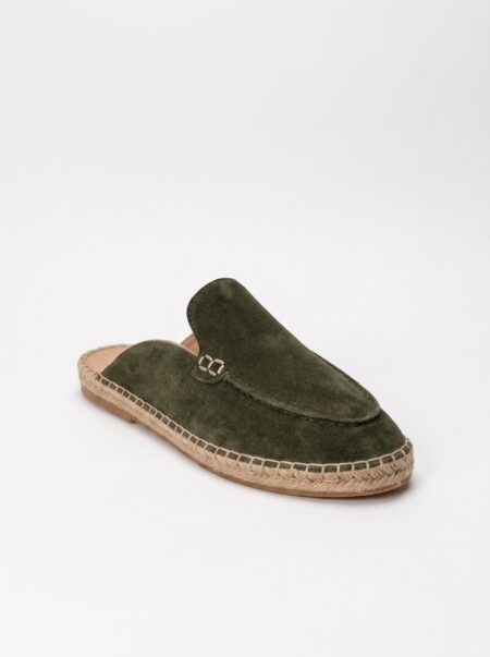 adrikes suede dermatines espadrilles haki 2602 fenomilano