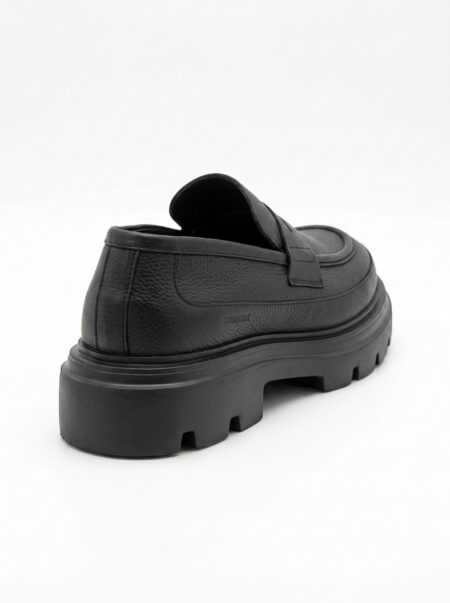 andrika dermatina granular loafers total black sola 2430 fenomilano