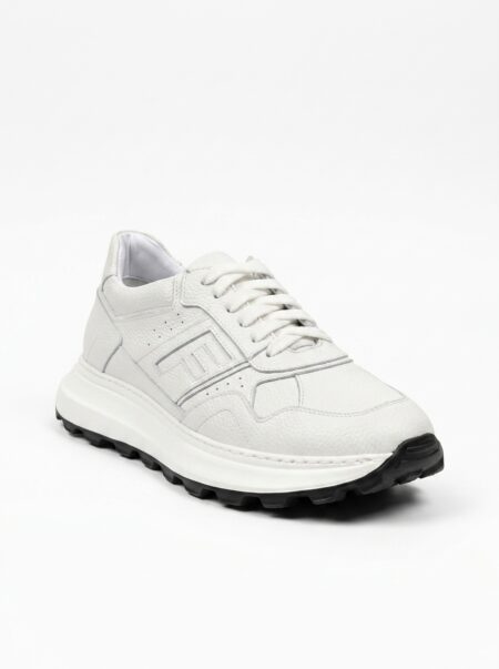 andrika dermatina sneakers total white athletic fenomilano