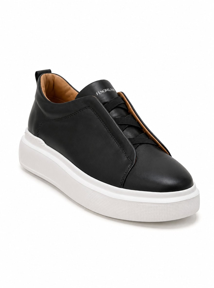 andrika dermatina triple stitch sneakers black 2532 fenomilano (2) andrika dermatina triple stitch sneakers black 2532
